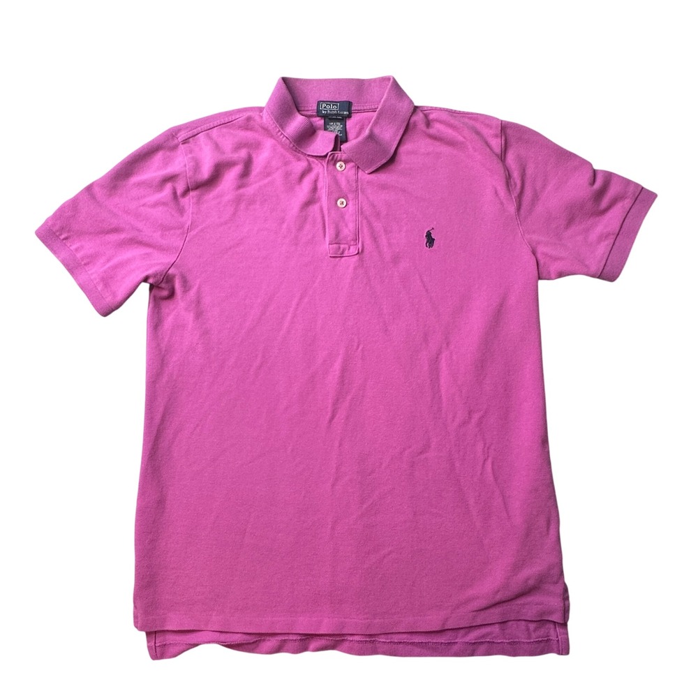 Polo Ralph Lauren Polo Shirt‎ Kids XL 18-20 Pink Short Sleeve Pony Logo Pique